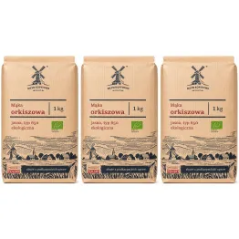 3 x Mąka Orkiszowa Jasna Typ 650 Ekologiczna 1 kg - Młyn Kopytowa