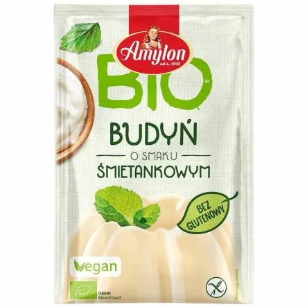 Budyń o Smaku Śmietankowym Bezglutenowy Bio 40 g - Amylon
