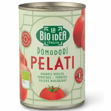Pomidory Pelati Bez Skóry w Puszce Bio 400 g (240 g)  - La Bio Idea