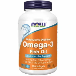 Omega - 3 200 Kapsułek Żelowych - NOW