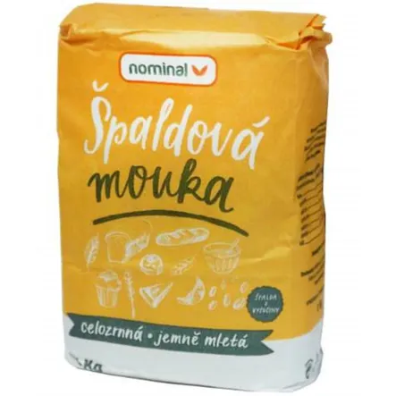 Mąka Orkiszowa Pełnoziarnista Drobna 1 kg - Nominal (data: 06.11.2026)