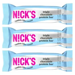 3 x Baton Proteinowy z Kremem Czekoladowym w Mlecznej Czekoladzie 50 g - Nicks