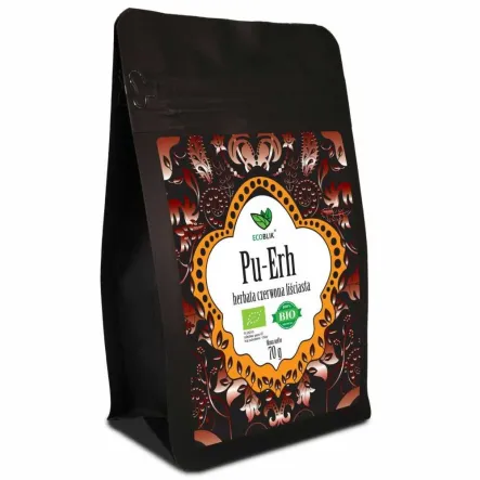 Herbata Czerwona Liściasta PU-ERH EKO 70 g - EcoBlik