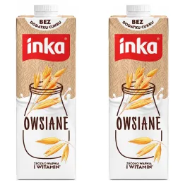 2 x Napój Owsiany Bez Dodatku Cukru 1 l - Inka