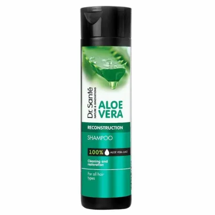 Szampon do Włosów z Nawilżającym Aloesem ALOE VERA 250 ml - Dr. Sante