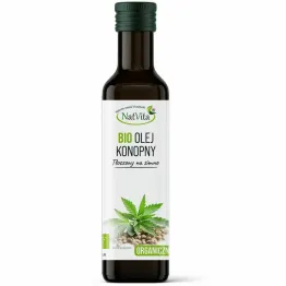 Olej Konopny Tłoczony na Zimno Bio 250 ml - Natvita