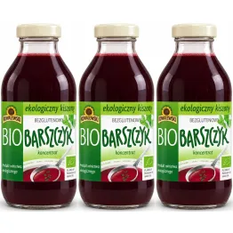 3 x Barszcz Czerwony Kiszony Koncentrat Bezglutenowy Bio 320 ml - Kowalewski