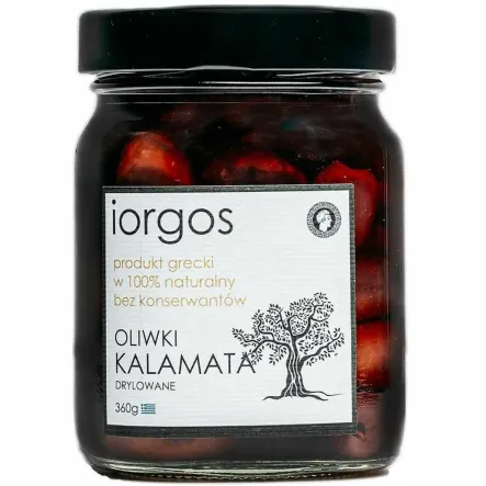 Oliwki Kalamata Premium Drylowane 360 g - IORGOS