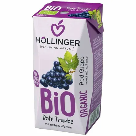 Nektar z Czerwonych Winogron Bio 200 ml - Hollinger