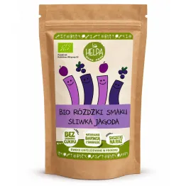 Różdżki Smaku Śliwka Jagoda Owoce Liofilizowane w Proszku BIO 20 g (10x 2 g) - HELPA