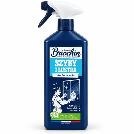 Płyn do Mycia Szyb i Luster na Bazie Octu ECOCERT 750 ml - Briochin