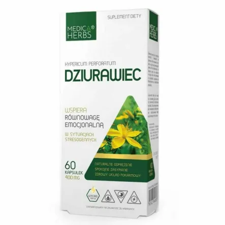 Dziurawiec 60 Kapsułek - Medica Herbs