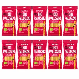 10 x Paluszki Orkiszowe Pełnoziarniste Bio 45 g - Naura