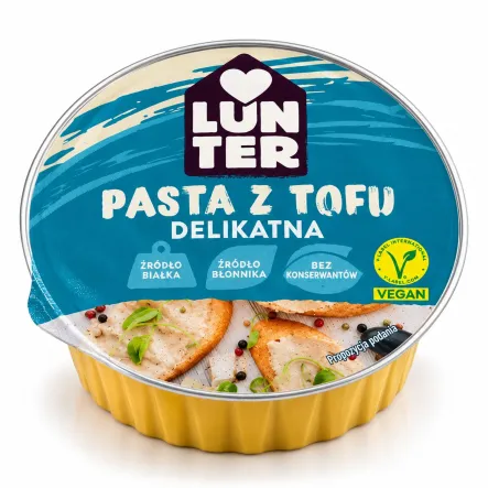 Pasta z Tofu Delikatna Wegańska 75 g - Lunter