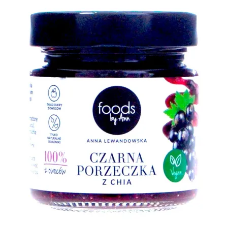 Dżem Czarna Porzeczka z Chia 200 g - Foods by Ann