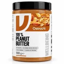 Krem z Orzeszków Arachidowych Crunchy Bez Dodatku Cukru i Soli 1 kg - OstroVit