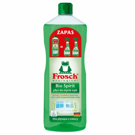 Bio Spirit Płyn do Mycia Szyb Zapas 1000 ml Frosch