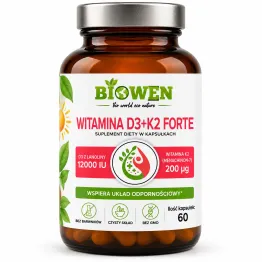 Witamina D3+K2 Forte 60 Kapsułek – Biowen