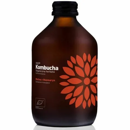 Kombucha Malina+ Rozmaryn BIO 330 ml - VIGO