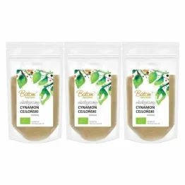 3 x Cynamon Cejloński Mielony BIO 40 g - Batom