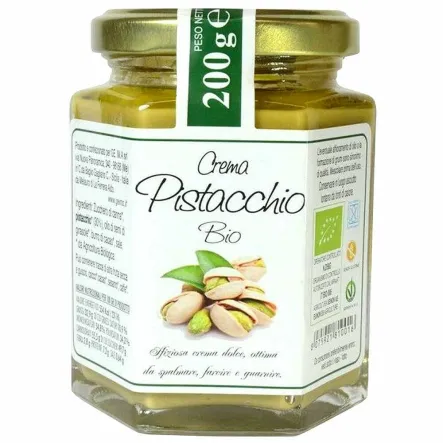 Krem z Pistacji Solony Bezglutenowy Bio 200 g - Anemos