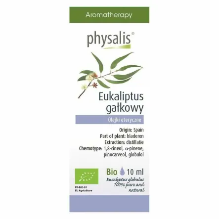 Olejek Eteryczny Eukaliptus Gałkowy Bio 10 ml - Physalis