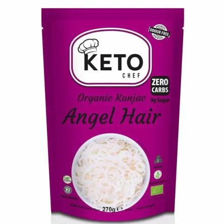 Makaron Konjac Angel Hair Bio 270 g (200 g) - Keto Chef
