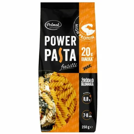 Makaron Proteinowy Fusilli Power Pasta 250 g - Polmak
