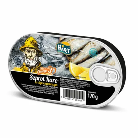 Szprot Karo w Oleju Rzepakowym 170 g - Kier
