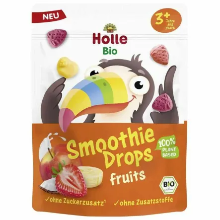 Chrupki z Owoców Liofilizowanych (Jabłko, Kokos, Mango, Banan, Truskawka) Bio15 g - Holle